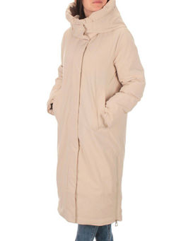 22377 BEIGE Пальто зимнее женское облегченное (150 гр. холлофайбера) - Fashion фото 3