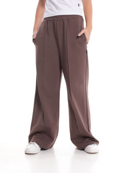 Брюки для девочки со строчкой 22-1565 шоколад - Mini maxi фото 9