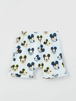 Bisiklet Yaka K?sa Kollu Mickey Mouse Bask?l? Erkek Bebek 3l? Tak?m - Waikiki фото 3