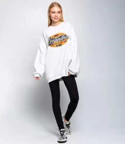 Свитшот #КТ3304, светло-серый меланж - Dommod фото 4