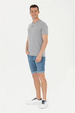 Мужская серая меланжевая футболка - U.s. polo assn фото 11