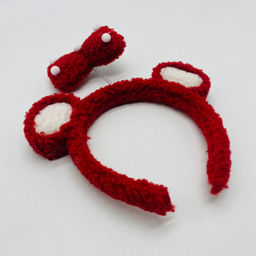 Ободок Мишка с бантиком пушистый - Storyland фото 3