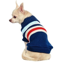 Кофта - свитер для мелких пород собак и кошек "BRO Style", полосочки, цвет синий, р XL