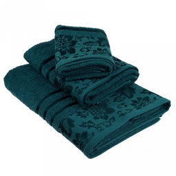 Полотенце махровое "Сильвия" 70х130см, гладкокрашенное, 375г/м2, темно-бирюзовый (морская волна) (Россия)