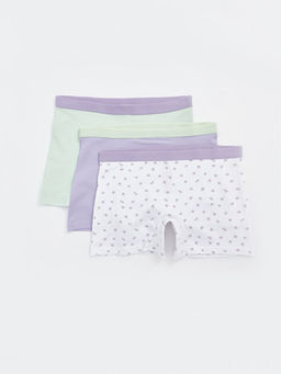 Bask?l? K?z ?ocuk Boxer 3l?