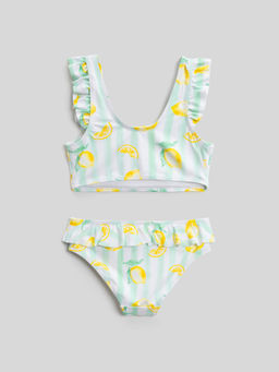 ACOOLA / Костюм купальный детский для девочек Missuri желтый принт