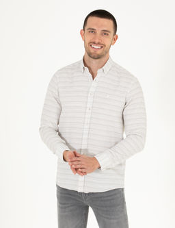 Haki Slim Fit Uzun Kollu G_mlek