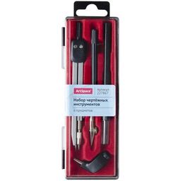 Готовальня ArtSpace 6 предм., циркуль 135мм (227867) в пласт. футляре