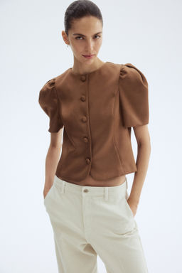 Blusa con manga puffy