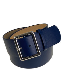 Ремень женский широкий из искусственной кожи , цвет синий