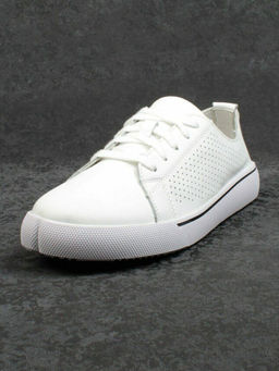 05-PDXL135-1 WHITE Кеды белые (натуральная кожа)