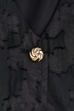 Blusa cropped en tejido jacquard - H&m фото 4