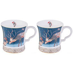НАБОР КРУЖЕК LEFARD CHRISTMAS 2 ШТ. 320 МЛ ПЕЧВОРК (КОР=24ШТ.)