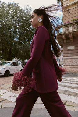 FEATHER CUFF BLAZER - Zara фото 5