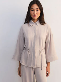 Блуза свободного кроя с кулиской / Zarina  фото 3