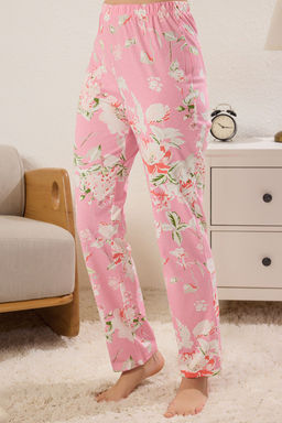 Trendyolmilla Sar? %100 Pamuklu Cicek Desenli Gomlek-Pantolon Orme Pijama Tak?m? THMSS20PT0063 фото 15
