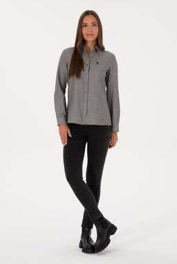 Kad_n Gri Uzun Kollu Basic G_mlek Sepette S_rpriz _ndirim - U.s. polo assn фото 4