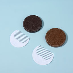 Цена за 2 шт. Зеркало складное Шоколадное чудо, с расчёской, d=6.6 см, МИКС - Qf фото 6