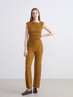 Beli Lastikli Dokulu Kad?n Pantolon