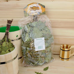 Веник для бани, дубовый, 55 см, с полынью, «Добропаровъ»