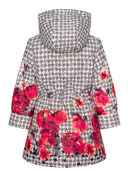 Куртка детская демисезонная сераяцветы