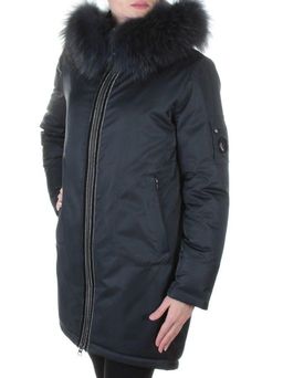 E-1961 DK. BLUE Пальто женское с мехом Evcanbady - Fashion фото 3