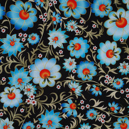 Ткань Габардин 140 г/м? 100% полиэстер шир.150 см арт.T.4000.26 цв.черный уп.3м