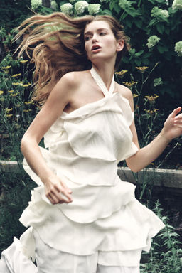 RUFFLED MINI DRESS - Zara фото 10