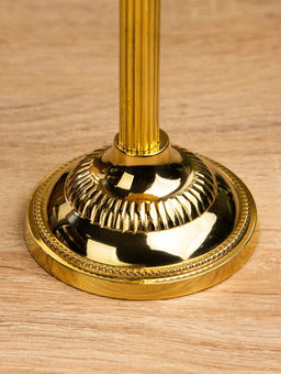 Цена за 2 шт. Подсвечник, 7.5×7.5×15 см, латунь