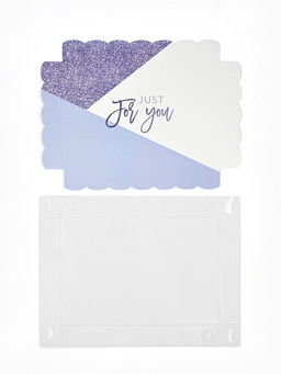 Цена за 5 шт. Коробка для печенья, кондитерская упаковка с пластиковой крышкой, Just for you, 22?15?3 см