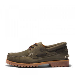 Мужские мокасины Timberland Authentics 3 Eye Classic зеленые  фото 8
