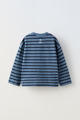 STRIPED EMBROIDERED T-SHIRT - Zara фото 2