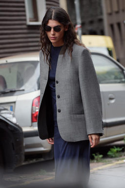 ZW COLLECTION 100% WOOL BLAZER - Zara фото 3