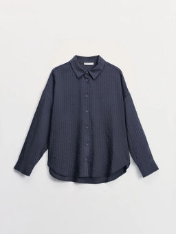 Блуза оверсайз из вискозы с длинным рукавом ZR2605012013-39 / Zarina  фото 10