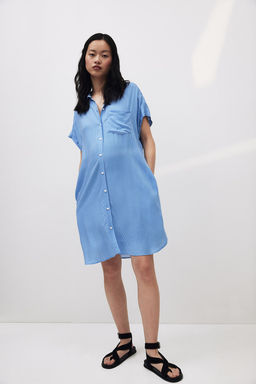 MAMA Vestido camisero con cinturon de anudar - H&m фото 3