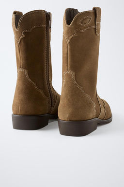 SPLIT SUEDE COWBOY BOOTS, CHARACTERISTICS - Zara фото 4