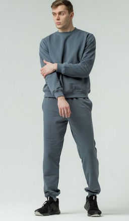 из ЛАКОСТЫ С НАЧЁСОМ Костюм мужской со свитшотом - Knitka фото 13