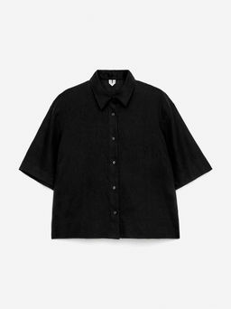 Camisa de lino holgada