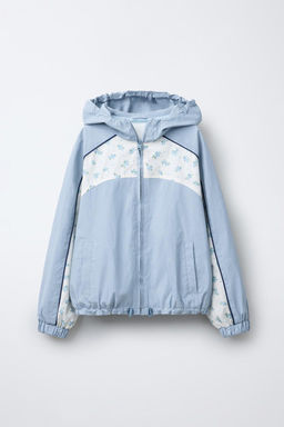 COMBINED FLORAL TECHNICAL BOMBER JACKET