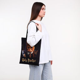 Сумка-шопер без застёжки, цвет чёрный - Nazamok фото 7