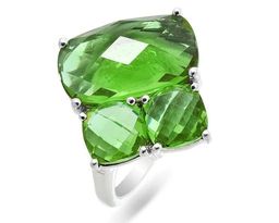 Кольцо из серебра султанит, Ралинда