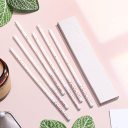 Набор свечей в торт, 6 штук Исполнение желаний, 16,5 см, белый с золотом - Страна карнавалия фото 4