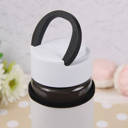 Бутылка для воды «Завтрак», 500 мл, h=23.5 см, с ручкой, в чехле, стекло, рисунок МИКС