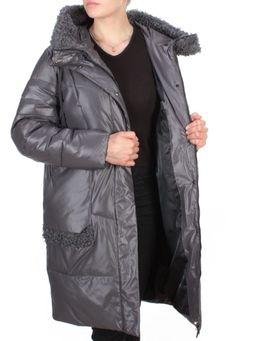 21-985 DARK GRAY Пальто зимнее женское AIKESDFRS (200 гр. холлофайбера) - Fashion фото 8