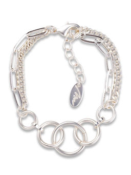 Браслет из матового серебристого металла