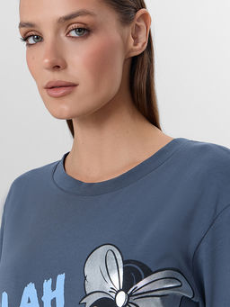 Платье женское домашнее с надписью Blah blah - Mark formelle фото 3