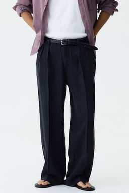 Pantal?n amplio de lino Loose Fit - H&m фото 4