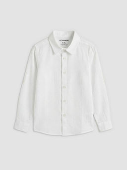 Uzun Kollu Poplin Erkek ?ocuk G?mlek