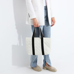 Сумка-шопер на молнии, цвет белый - Simaland фото 2