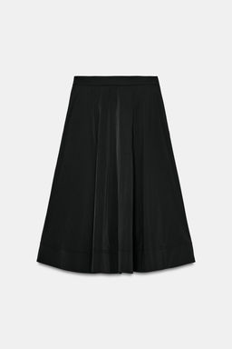 FALDA MIDI CAPA ZW COLLECTION / Negro - Zara фото 7